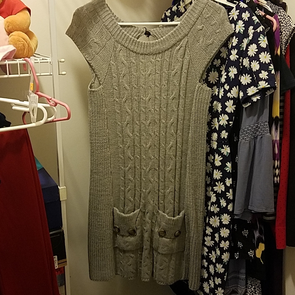 Gray Sweater Dress